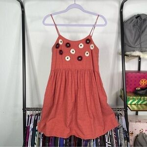 MADEWELL Embroidered Sunflower Camo Dress